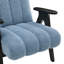 Chaise d'appoint moderne en bois massif avec revêtement bleu, pour plus de durabilité et de confort-160273950