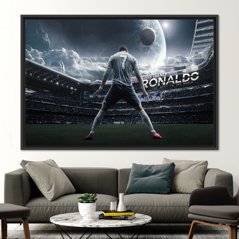 Print on Canvas, 25 cm H x 35 cm W, Black Floater Framed
