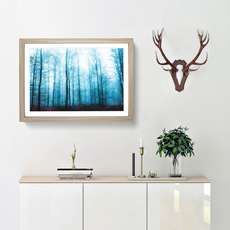 Forest in Frankfurt Germany - Framed Print, Oak Framed, 45cm H x 63cm W x 2cm D