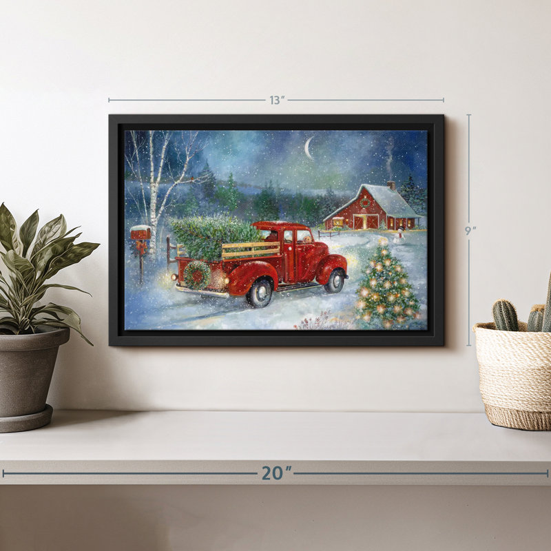 Impression de toile de Noël, H 9 po x l 13 po