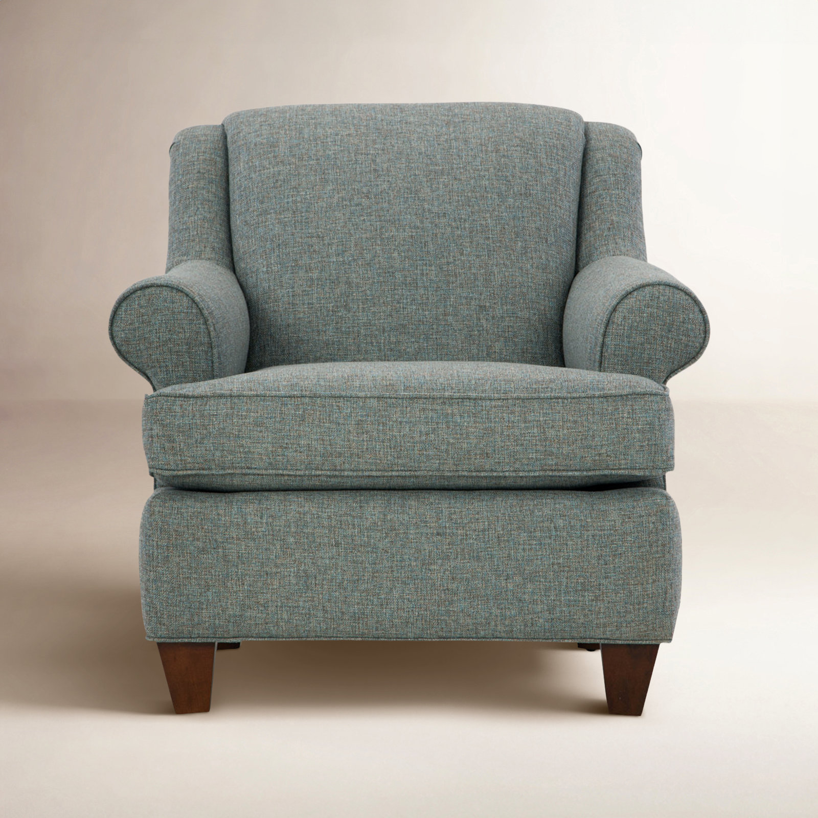 Tessa Upholstered Armchair, Drusky Gray Performance