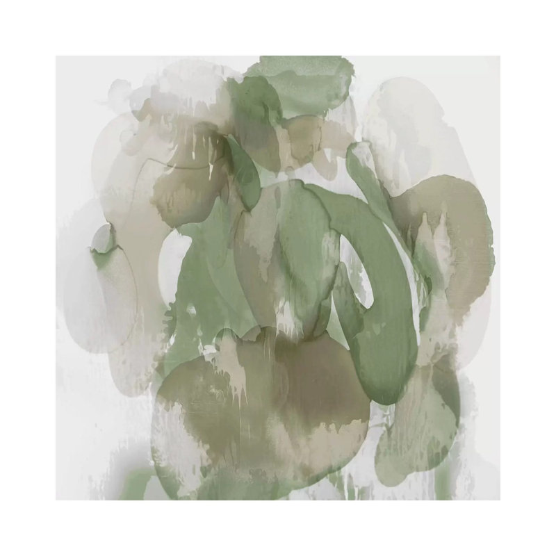 Green Flow I by Kristina Jett - Wrapped Canvas Painting, 45.72 cm H x 45.72 cm W x 3.175 cm D