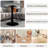 27.6-Inch Coffee Table, Mid-Century Modern Style Dining Table, Accommodates 2-4 People, Featuring A Round Veined Marble Tabletop, Suitable For Various Settings.-562648179-562648178