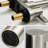 Brushed Nickel Bathroom Vanity Faucet - 2 Handles, High Arc Spout, With Solid Braided Nylon Tub Supply Lines Easy To Adjust Water Flow