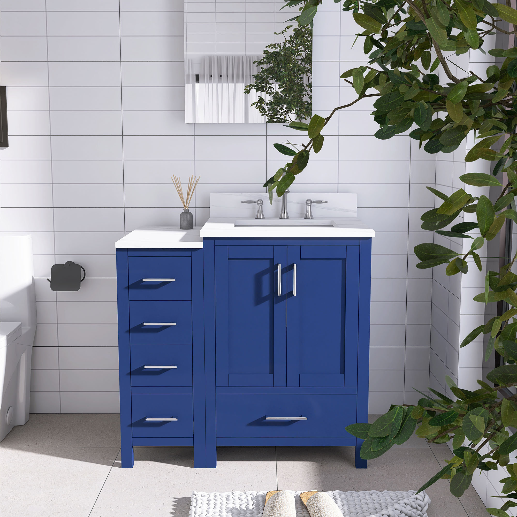 Longshore Tides Asdrbal 36'' Single Bathroom Vanity with Engineered