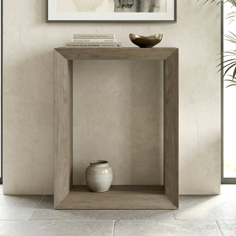 Calaysia Console Table, 76.2cm H x 55.9cm W x 25.4cm D, Antiqued Grey Oak
