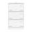 3 Drawer Widened Metal Filing Cabinet In White, Lock For Secure Office File Organization And Storage White Locking Cabinet, Drawer, Drawers Efficient Safe Handling-120659694