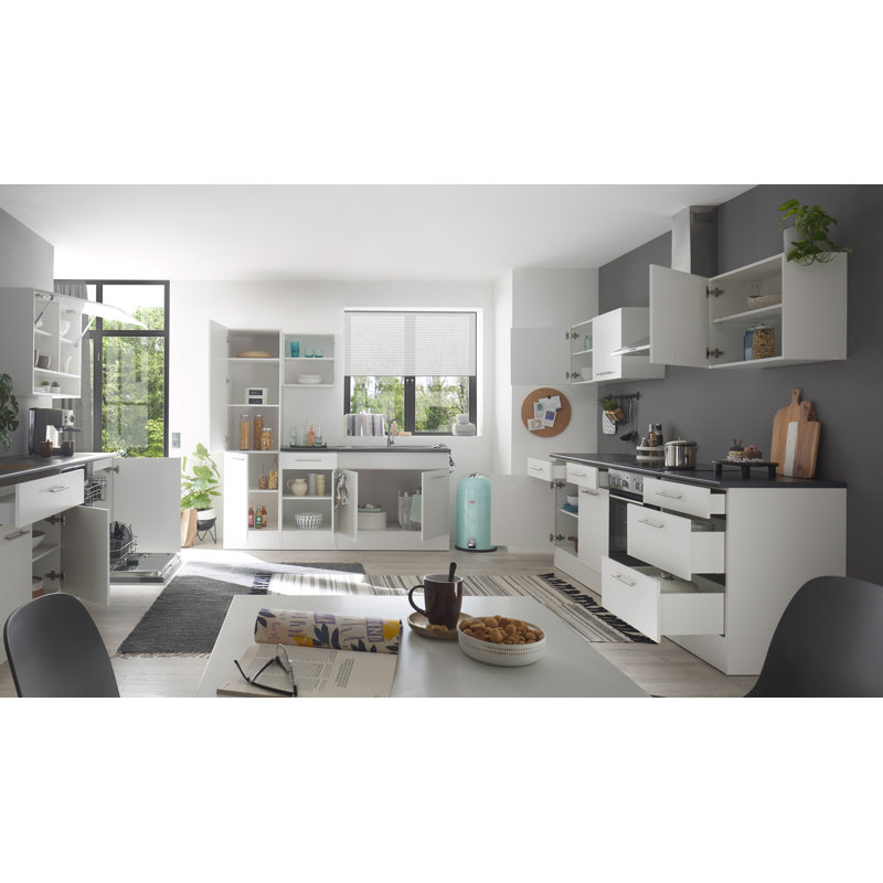 BBK Silver 90cmH x 50cmW x 60cmD Particleboard Ready-to-Assemble Standard Base Cabinet