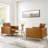 Loft Tufted Vegan Leather Armchairs --1299291065