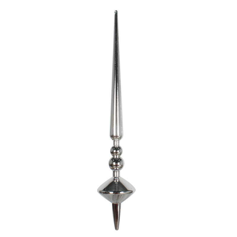 Ornement en forme de coupole 18 po 18, Argent brillant