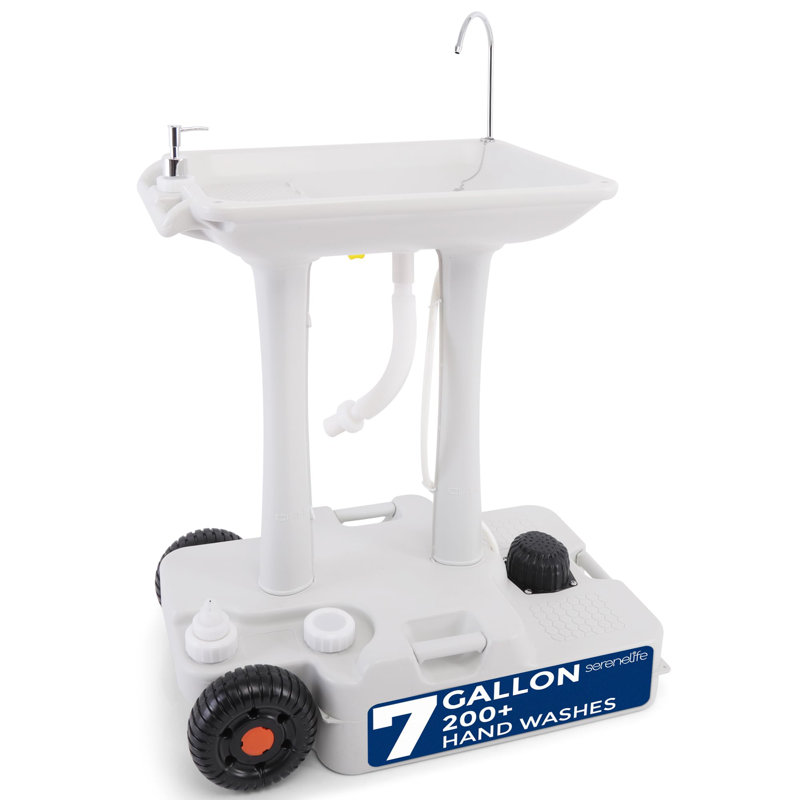 16.54'' Plastic Freestanding Outdoor Sink