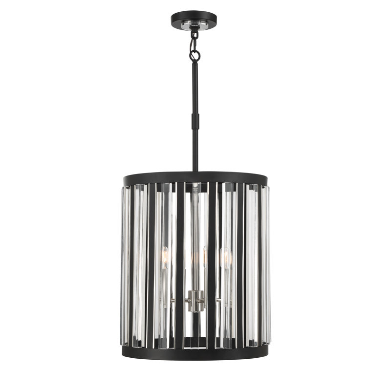 Luminaire suspendu rectangulaire à 4 lumières Cedriot