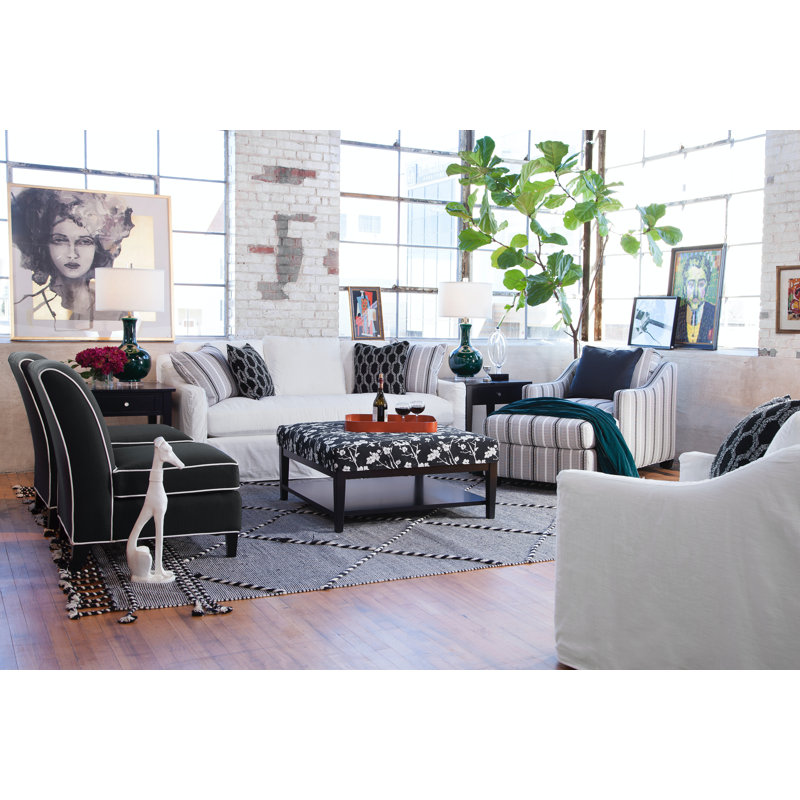 East Solid Wood End Table, Frost White