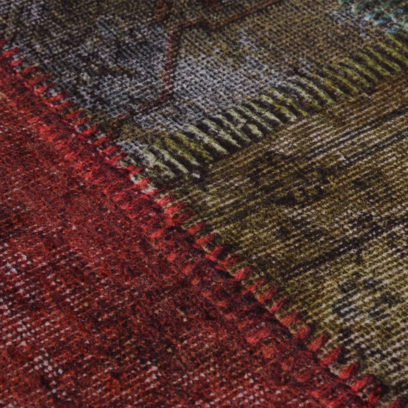 Round Oakcrest Patchwork Flatweave 120cm X 120cm Area Rug