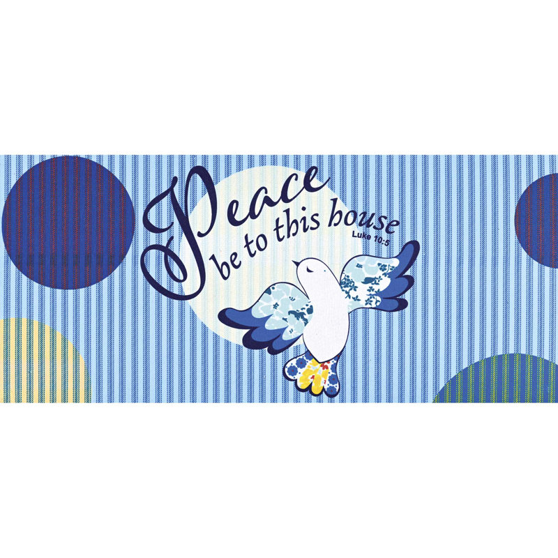 Paillasson Insert Peace Be To His House