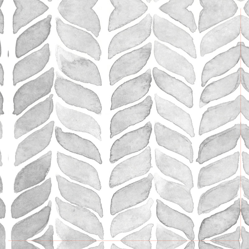 Grey Pattern - Wrapped Canvas Print, 30cm H x 30cm W x 3.8cm D