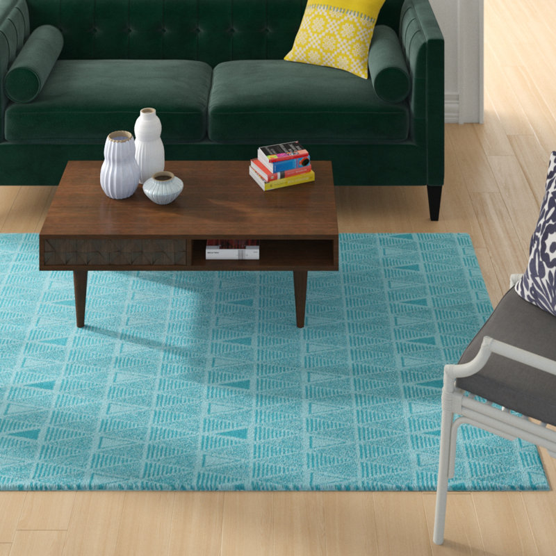 Jordao Geometric Indoor Rug, Rectangle 5' x 7'