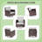 Erol Patio Outdoor Furniture Set Brown Rattan Seating Armchairs Set Swiveling Rockers for Outdoor Occasions of Lawn, Poolside-319848285-319848259