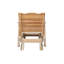 Chaise d'extérieur coulissante en bois massif Letourneau-848994344