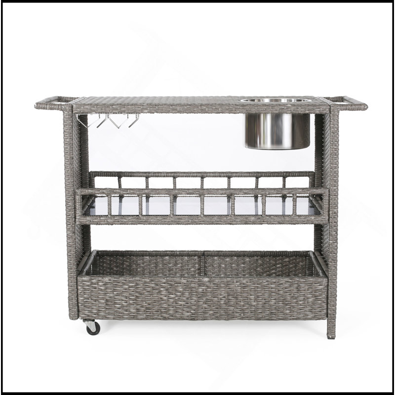 WICKER BARCART