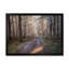 Road Thorugh Winter Forest Trees - reproduction d'art sur toile encadrée-752427681-752427694