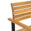 Chaise pour l'extérieur - et noir, bois, meubles de patio de cour arrière élégants et élégants Modern Chic