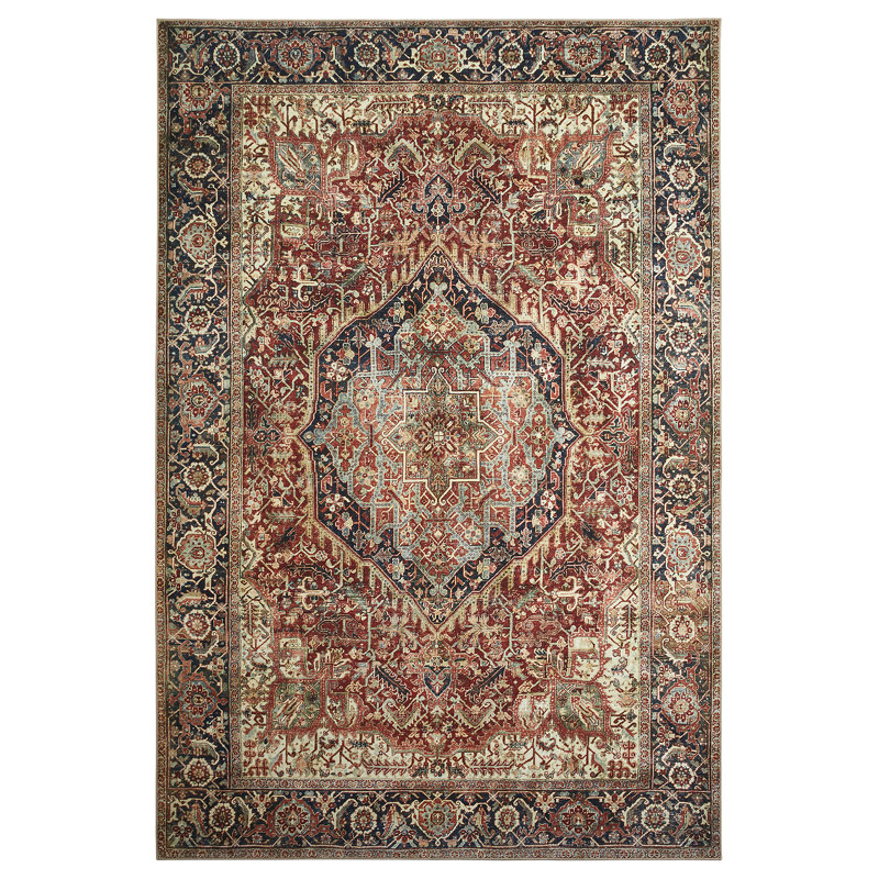 Camilla Vintage Look Shaggy Indoor / Outdoor Washable Area Rug, Rectangle 120 x 170cm