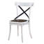 Ensemble de 2 chaises de salle à manger de style rustique moderne avec design rétro en X