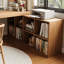 Bureau en bois massif en L Burlywood-1864681900-1864681902