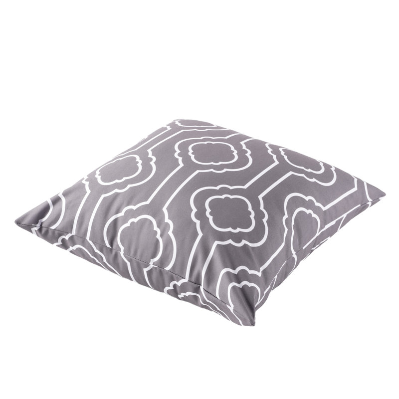 Coussin géométrique, Gris