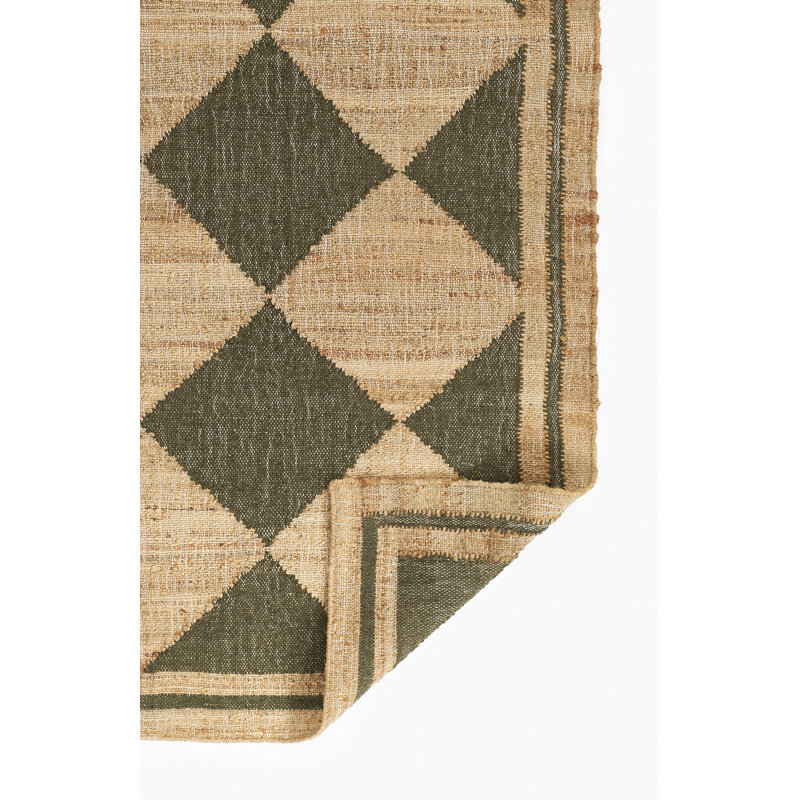 Erin Gates by Momeni Orchard Court Green Hand Woven Wool and Jute Area Rug, Runner 2'3" X 12'