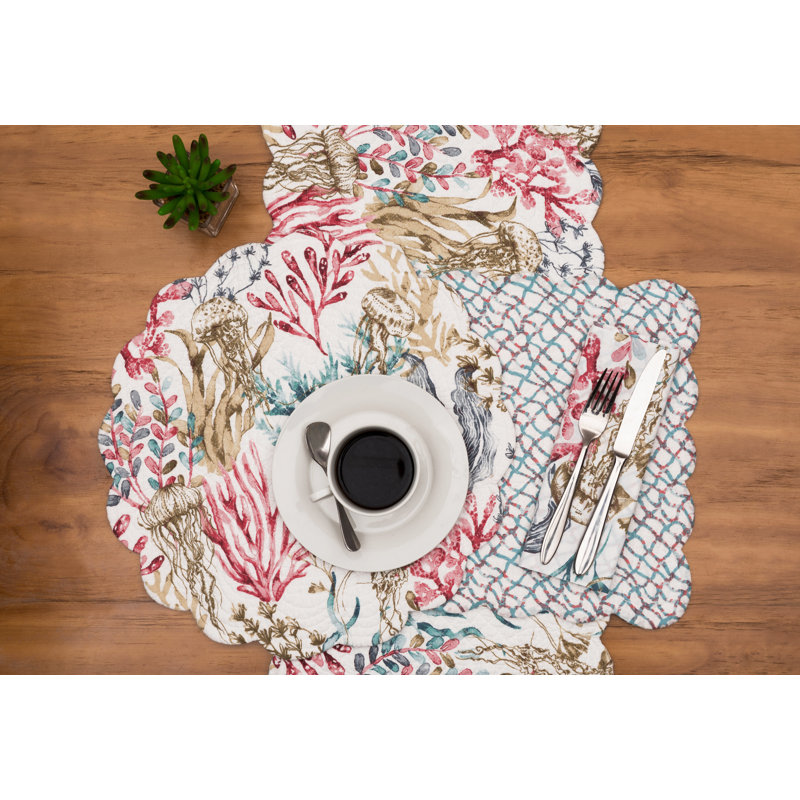 Aliaksey Delphina Reef Cotton Table Runner