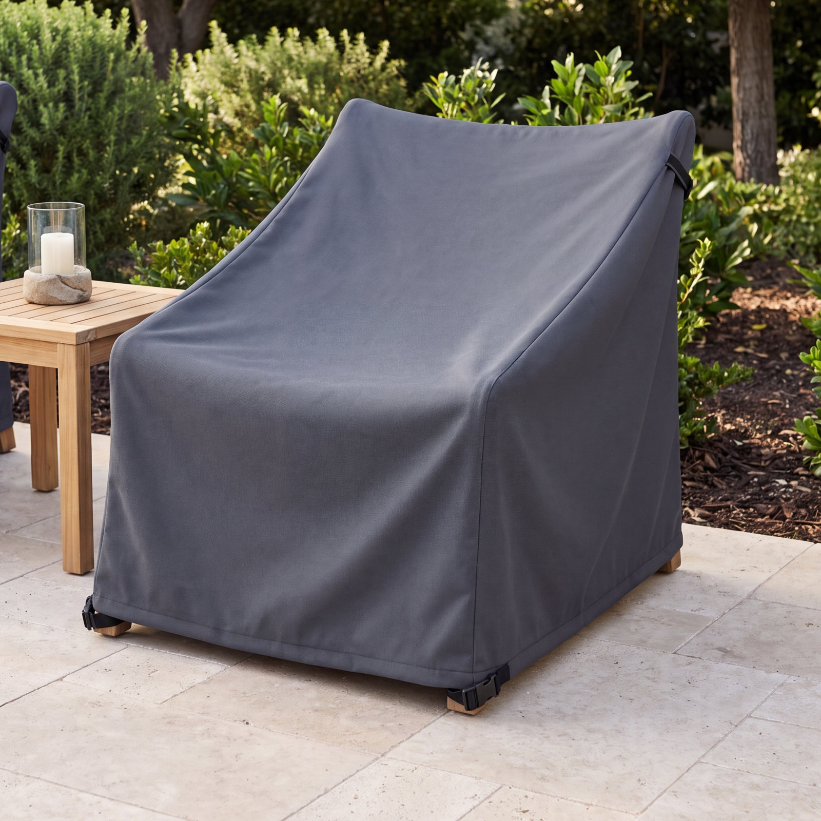 Fully Assembled Outdoor Club Chair Cover