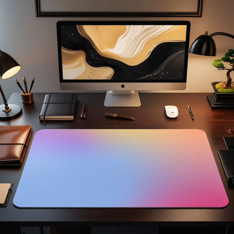 Polyester Desk Pad, 14.4x12.1
