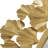 Martha Stewart Eden Gold 30.5" Dia. Round Ginkgo Leaf Metal Wall Mirror-113431151