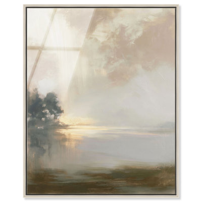 Décoration murale côtière imprimée sur acrylique encadrée Gloaming Light par