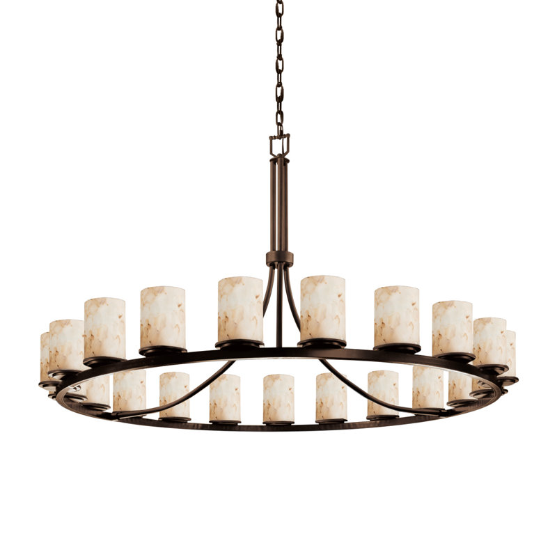 Lustre 21 lumières Alabaster Rocks, Bronze foncé