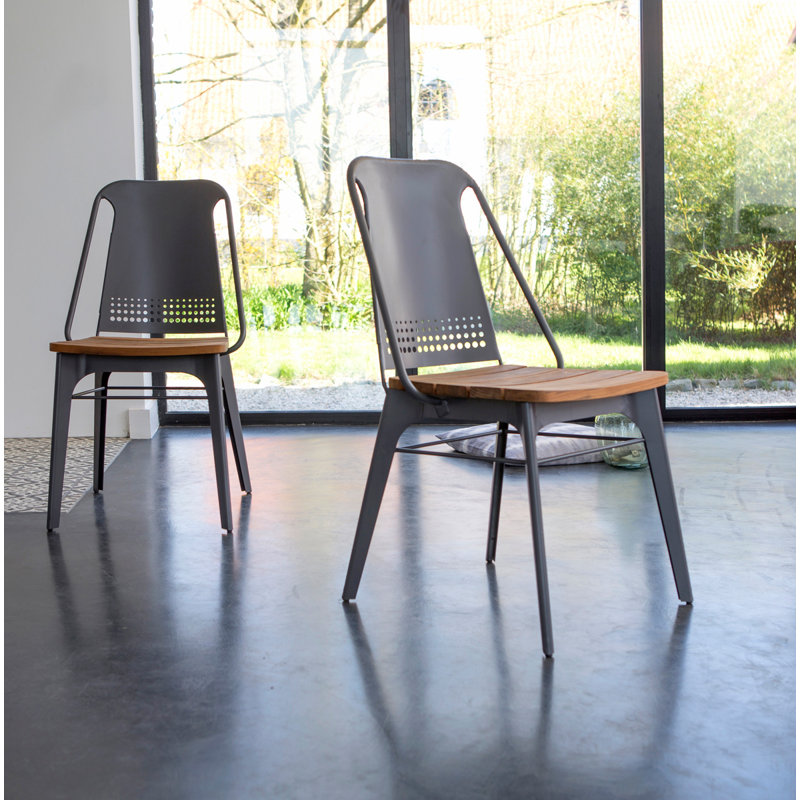 Tuscany 44cm H Side Chair in Grey, Anthracite