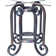 Curled Round Metal Base Dining Table