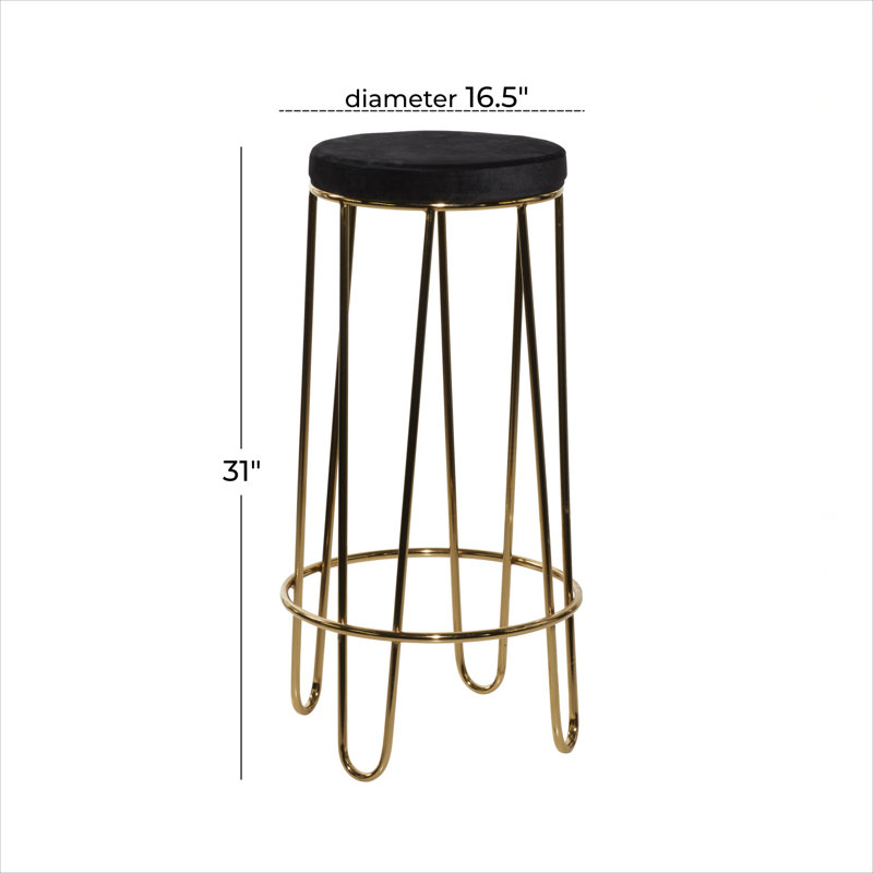 Tabouret de bar en bois massif de 31 po Everman