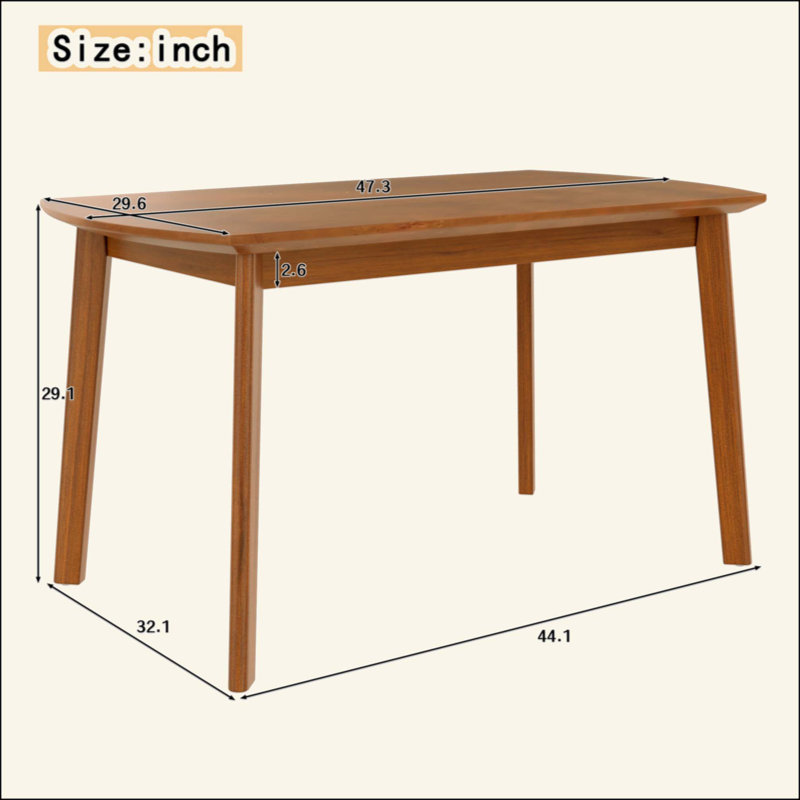 Table de salle à manger Mid Century