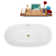 66.9'' x 30.7'' Freestanding Soaking Acrylic Bathtub