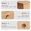 Modern Burlywood Solid Wood Accent Cabinet