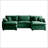 Oversized Modular Cushioned Sofa With Conversible Ottoman