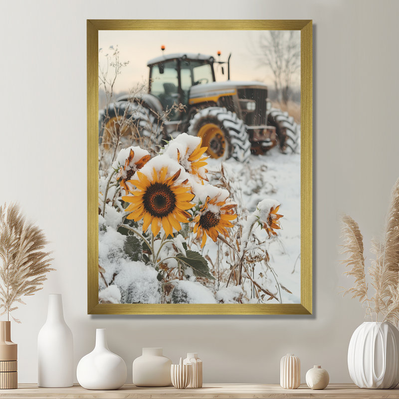 Gerstner - Floral Canvas Wall Art, H 20 po x l 12 po, Reproduction encadrée d'une seule photo, Doré