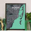 « miami city map », reproduction d’impression sur affiche en rêve-31736413