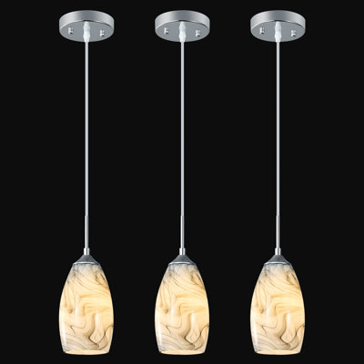 Glass Pendant Lights Kitchen Island Modern Hanging Light Fixtures Mini Lighting Fixtures For Kitchen Art Living Dinning Room Bedroom Hallway