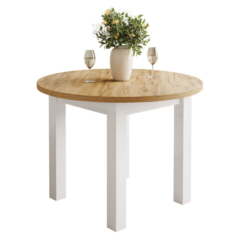 Ohli Round 100cm Restaurant Table, Light Brown