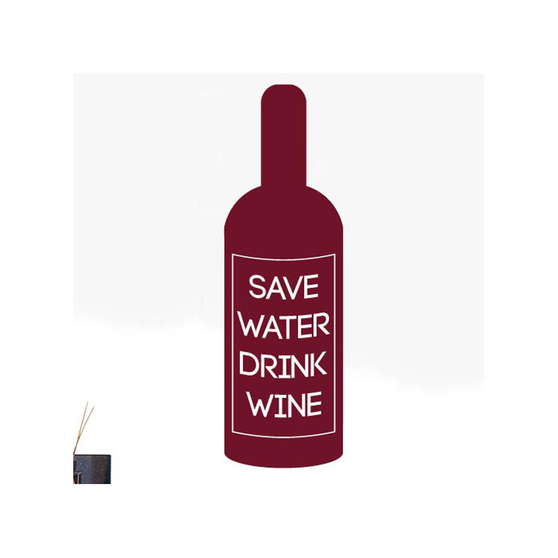 Non-Wall Damaging Wall Decal, Burgundy, Large
