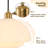Mid Century Pendant Lamp Gold Nordic